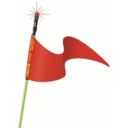 3 Ft. Green Strobe Ready Stik 0.38 X 24 In. Base With Flag